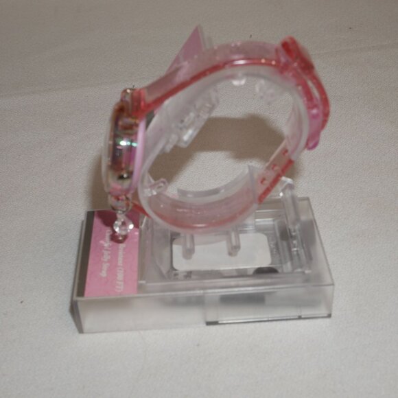 Disney Princess Cinderella Jelly Strap Watch Pink OOP Fits up to 7" wrist - Picture 5 of 9